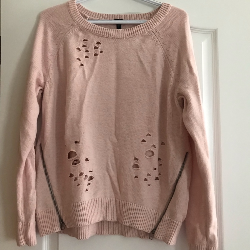 Express pink sweater